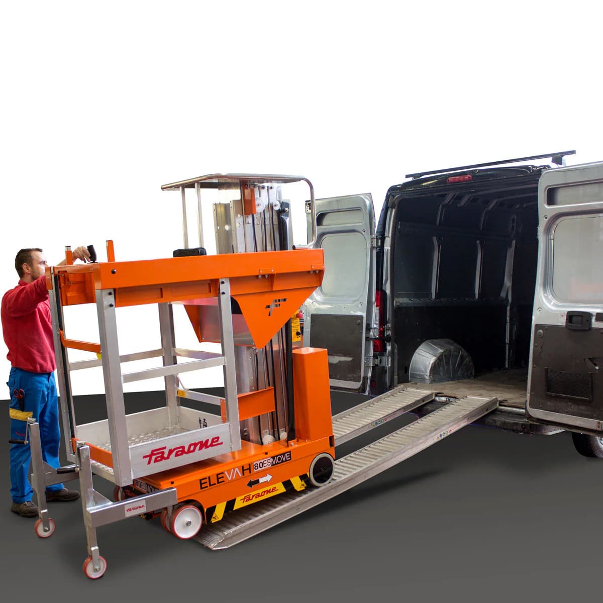 Loading system for ramps