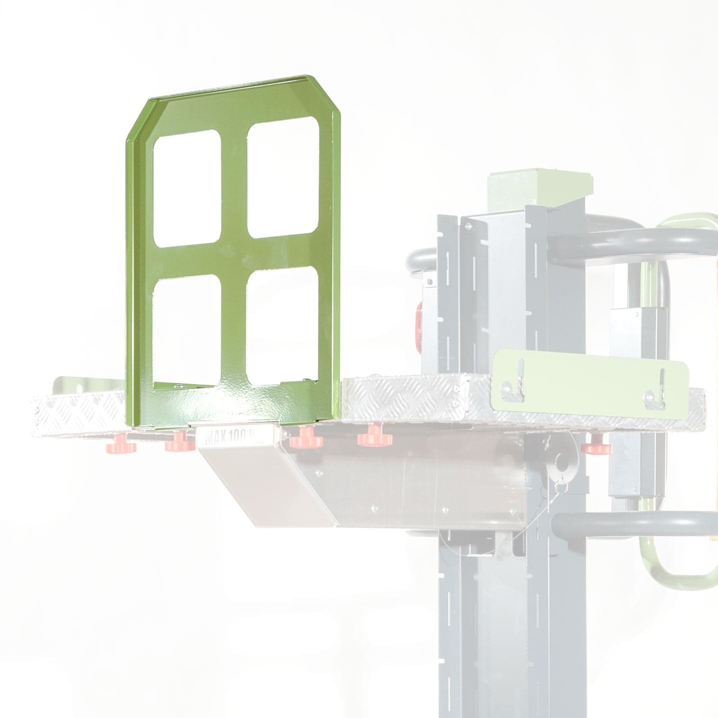 Front protection on manual picking tray