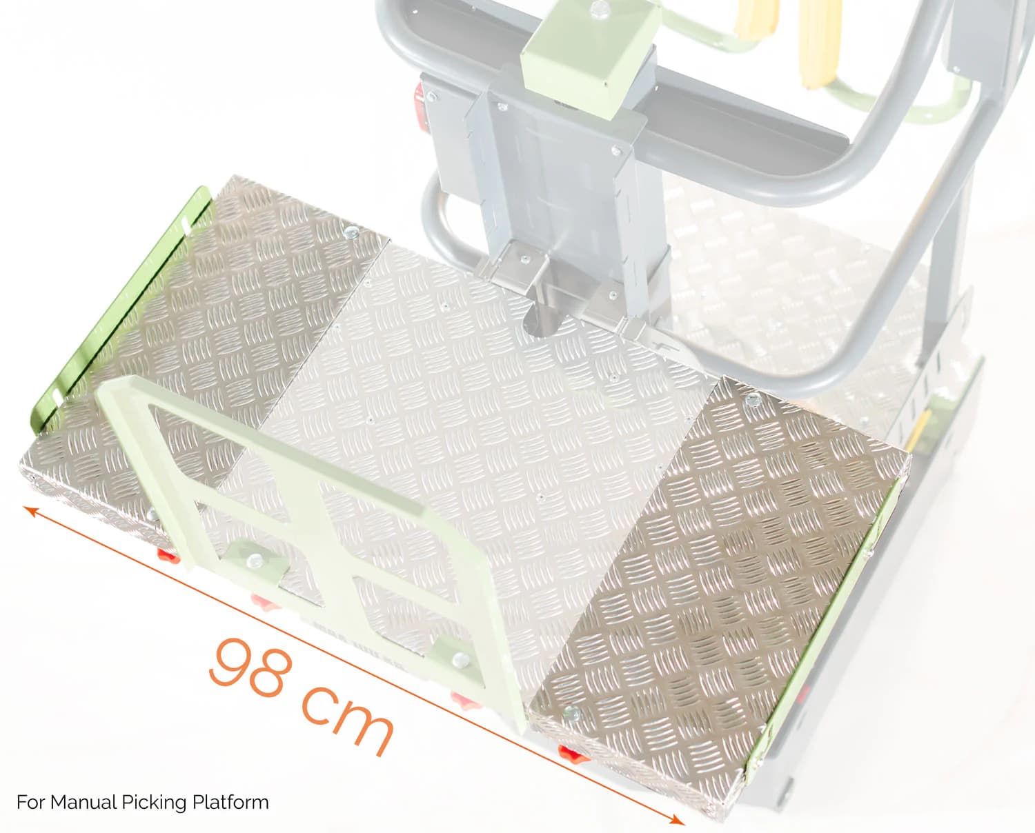 Components to enlarge the manual picking tray.