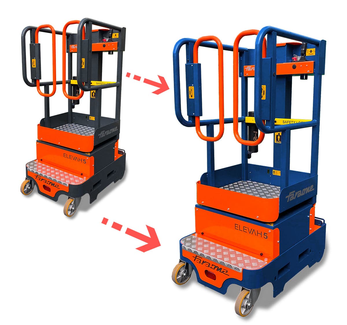 Custom painting of the machine base