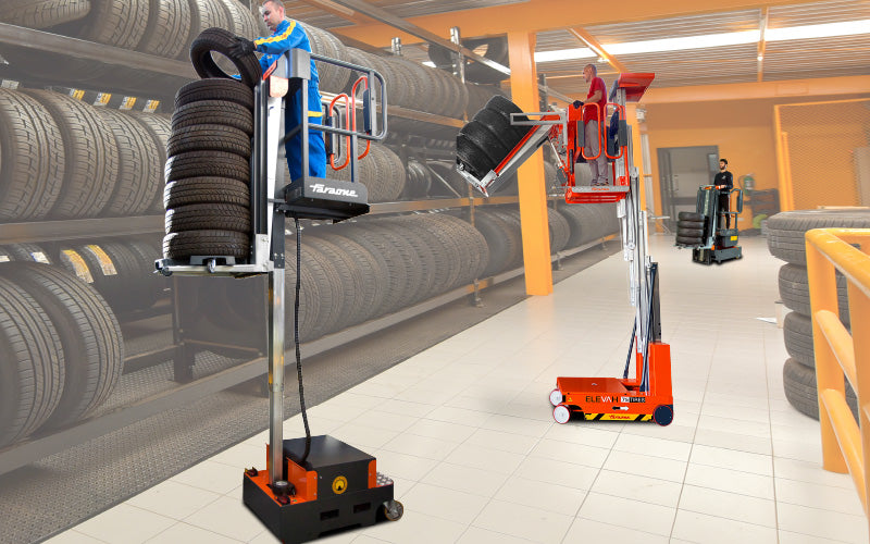 Picking Machines for tyre storage